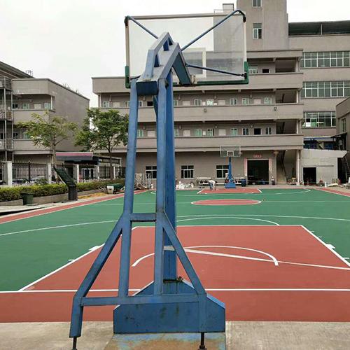 黄江工厂丙烯酸篮球场完工产品特点:黄江工厂丙烯酸篮球场完工产品